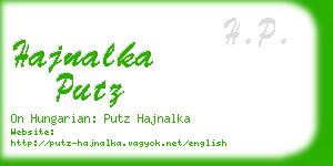 hajnalka putz business card